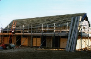 Look a like Cotswold stone stable roofs, new stable roofing company Tetbury Glos